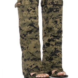 Stylish Camouflage Wedge Sandals